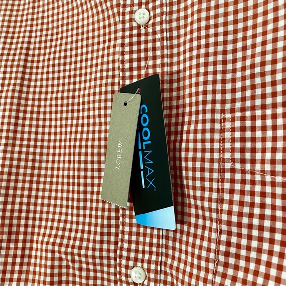 NEW J.Crew slim stretch gingham shirt (M) - Picture 3 of 5